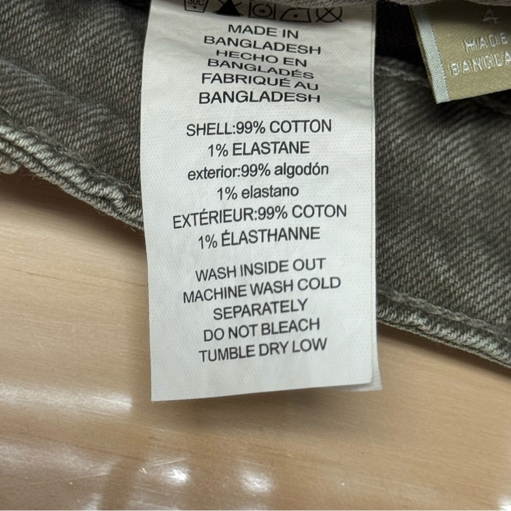 Michael Kors Cargo Style Front Slit Midi Calf Length Skirt Stretch Sz 4 Olive Gr - Picture 8 of 14